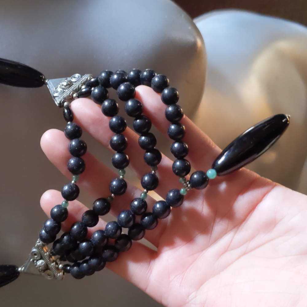 Long Stone Necklace - Picture 2 of 3